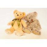 Steiff Teddy Bear together with a Russ Teddy Bear