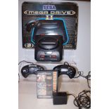 Saga Mega Drive 2 16Bit Console, Two Joy Pads, Pow