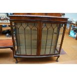 Edwardian Glazed Display Cabinet - 48in w