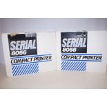 Two Vintage Compact Printers Serial 8056