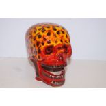 Anita Harris Skull signed in gold