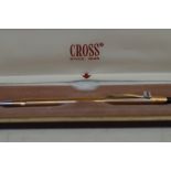 Cross, gold plated pen