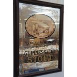 Large Guinness Mirror - 100cm h x 73cm w (Includin