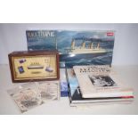 Titanic Model Kit Unopened together with a Titanic