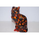 Anita Harris Cat Sitting Signed in Gold