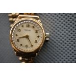 9ct Gold Cased Ladies Rotary Wristwatch