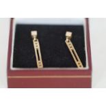 9ct Gold Charles Rennie Mackintosh Earrings