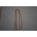 9ct Gold Curb Chain - 20in, 7.4g