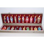 Cased Set of Chinese Ceramic Figures