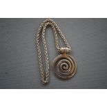 Heavy Silver Chain and Pendant - 66g