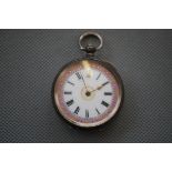 Victorian Silver Cased Fobwatch (Currently Ticking