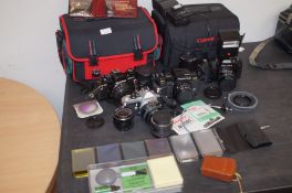 Collection of Cameras & Equipment