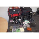 Collection of Cameras & Equipment