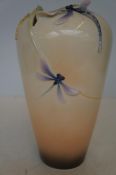 Franz Vase with Dragonfly Decoration - 29cm h