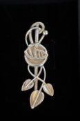 Silver Brooch by (Carrick Macintosh) Art-Nouveau