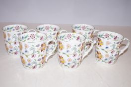 6 Minton Haddon Hall Mugs