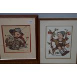 Pair of MJ Humel Needlepoints