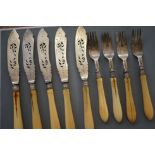 Collection of Victorian Fish Knives & Forks Fully