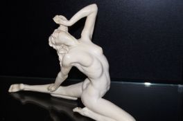 Art Deco Style Nude Figure (Resin) - 36cm w