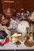 Victorian Copper Kettle, Money Bank & Others