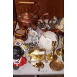 Victorian Copper Kettle, Money Bank & Others