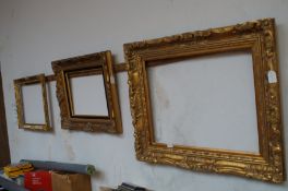 3 Guilded Picture Frames