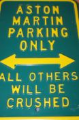 Metal Martin Parking Only Sign