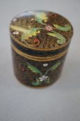 Fine Quality Cloisonné Lidded Box (See Photos)