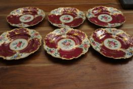 Collection of Hand Painted Floral Design Plates (2