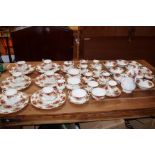 Royal Albert Country Rose Dinner Service - 67 Piec