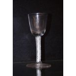 18th Century Wine Glass with Opaque Twist Stem (Ni