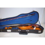 Cased Violin with Bow