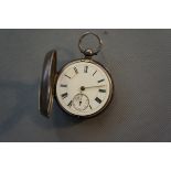 Silver Chester Hallmarked Pocketwatch (Glass Crack