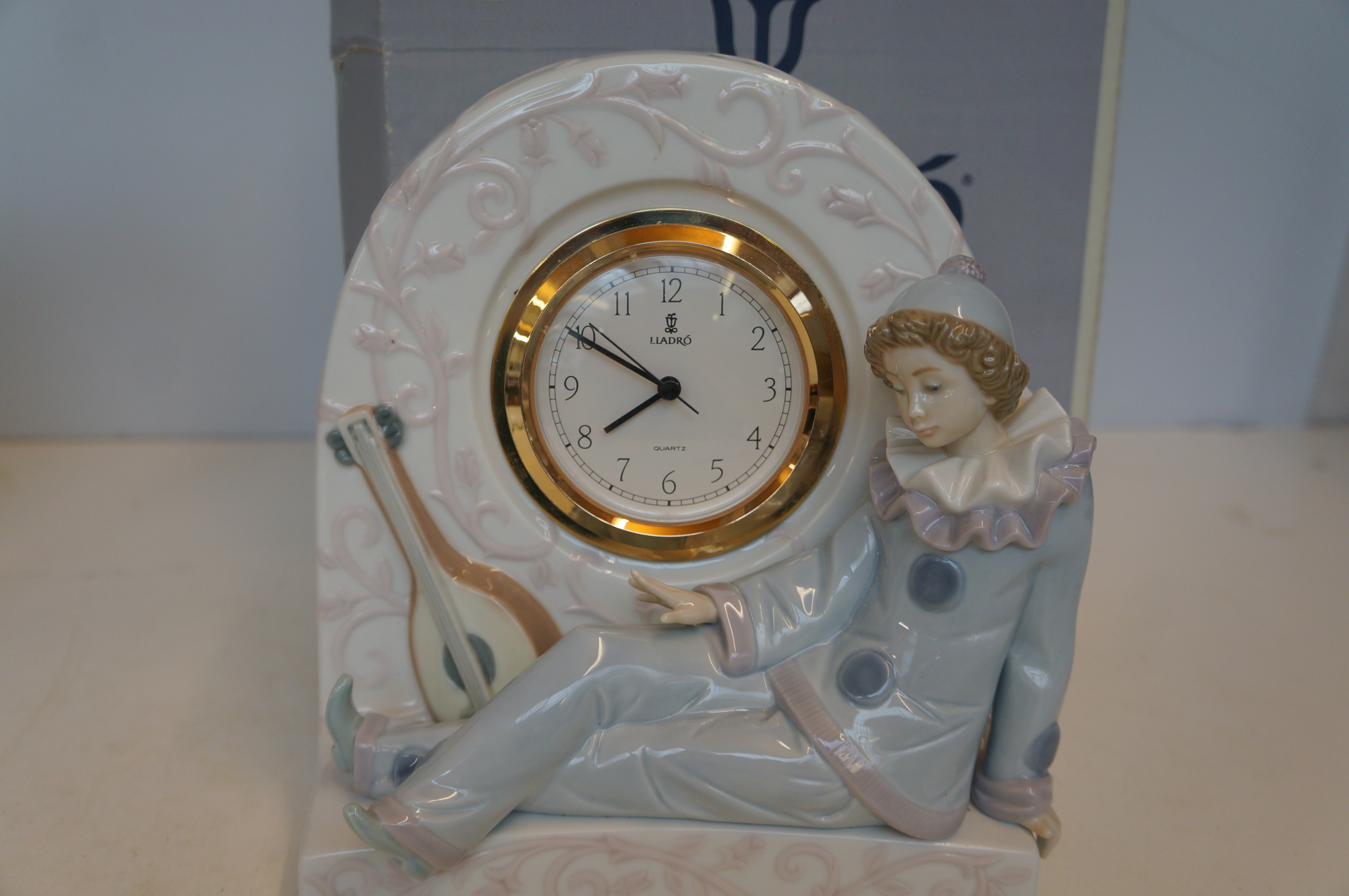 Lladro Mantle Clock - 21cm h