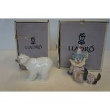 Lladro Polar Bear & Lladro 'Tired Friend'