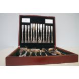 Canteen of Viners Cutlery in Wooden Case