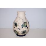 Moorcroft 7in Snowsong Vase