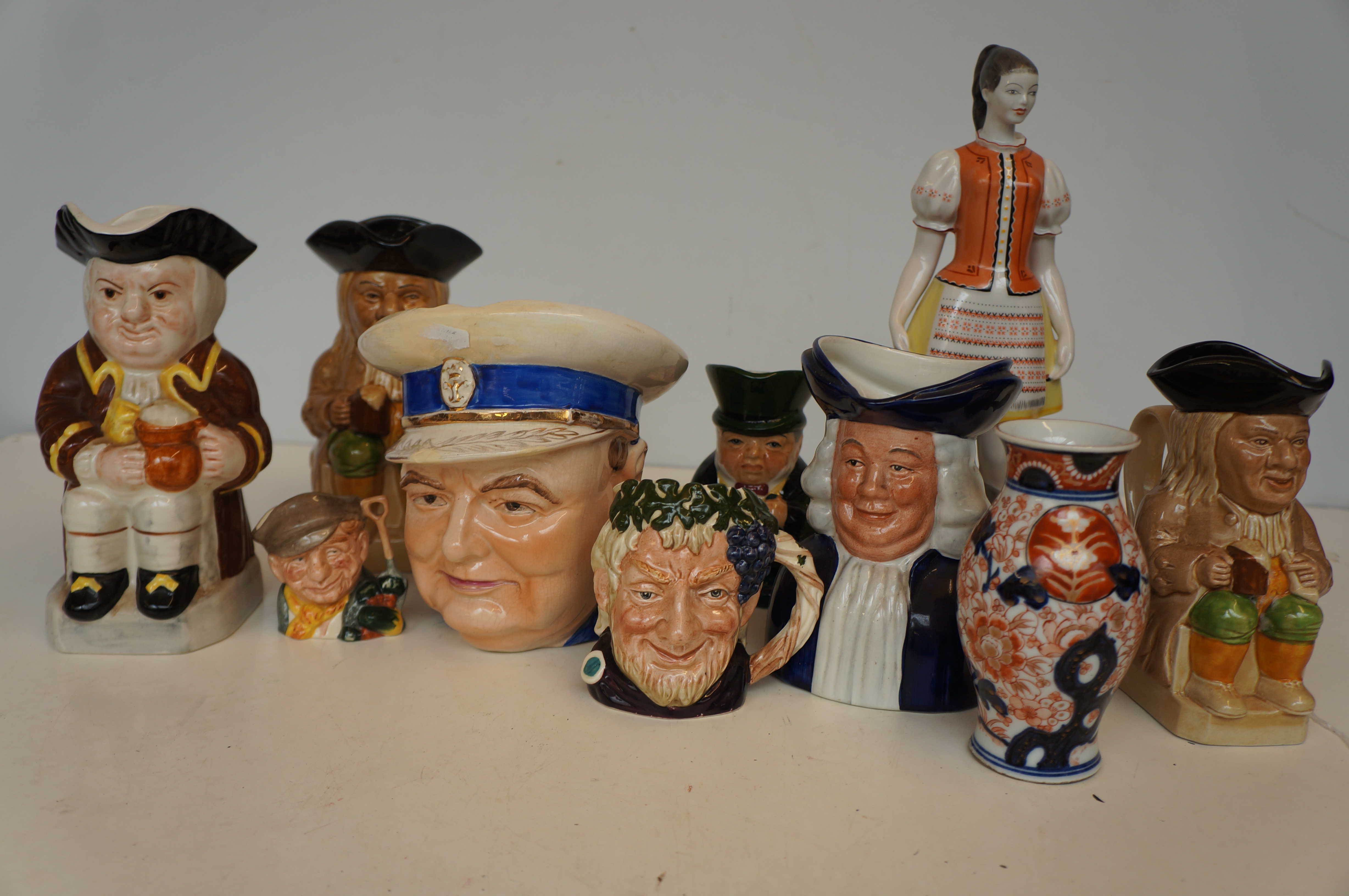 Collection of Toby Jugs to include Royal Doulton & Others (One Winston Churchill)