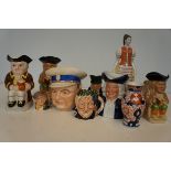 Collection of Toby Jugs to include Royal Doulton & Others (One Winston Churchill)