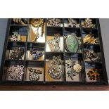 Collection of Costume Jewellery in Fitted Display