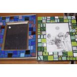 2 Mosaic Photo Frames