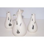 3 Piece Ceramic Cruet Set