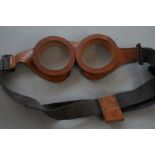 WW2 Rubber goggles made by Siebe Gorman & Co Londo