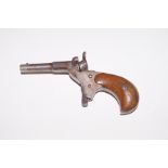 Victorian Muff Pistol with Wooden Handle .22 Calib