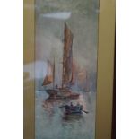 Early 20th Century watercolour 'Boat Scene'