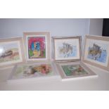 Collection of Original Watercolours, all Signed Fr