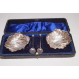 Boxed Silver Salts & Spoons