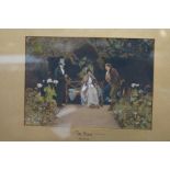 Tinted Lithograph 'The Rivals' Dendy Sadler