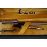 2 Waterman Fountain Pens (1 with Original Case)