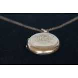 9ct Chain with 9ct Gold back and front Photolocket